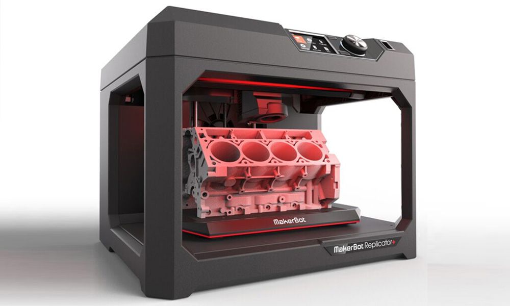 Impresora 3D MakerBot - Replicator 2. Fuente: https://www.makerbot.com/3d-printing/